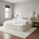 Arundel Upholstered Bed With Optional Ottoman Gas Lift Storage