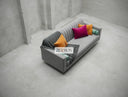 Sammy Contemporary Lines Panel Deisgn Luxury Sofa
