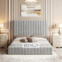 Astra Panel Bed With Optional Ottoman Gas Lift Storage