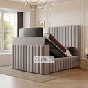 Florence Ambassador TV Bed With Optional Ottoman Gas Lift Storage