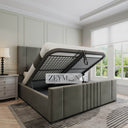 Milan Bed Frame with Lines