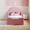 Rosy Glow Kids Bed With Optional Ottoman Gas Lift Storage