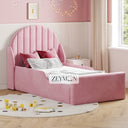 Rosy Glow Kids Bed With Optional Ottoman Gas Lift Storage