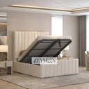 Savoy Luxe Bed With Optional Ottoman Gas Lift Storage