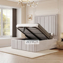 Selena Bed with Tall Headboard With Optional Ottoman Gas Lift Storage