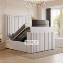 Selena TV Bed with Tall Headboard With Optional Ottoman Gas Lift Storage