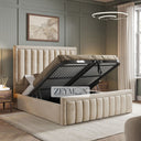 Valeria Bed With Optional Ottoman Gas Lift Storage