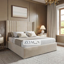 Lunar Radiance Bed With Optional Ottoman Gas Lift Storage