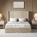 Vida Panel Bed With Optional Ottoman Gas Lift Storage