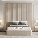 Natalia Bed With Optional Ottoman Gas Lift Storage