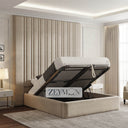 Natalia Bed With Optional Ottoman Gas Lift Storage